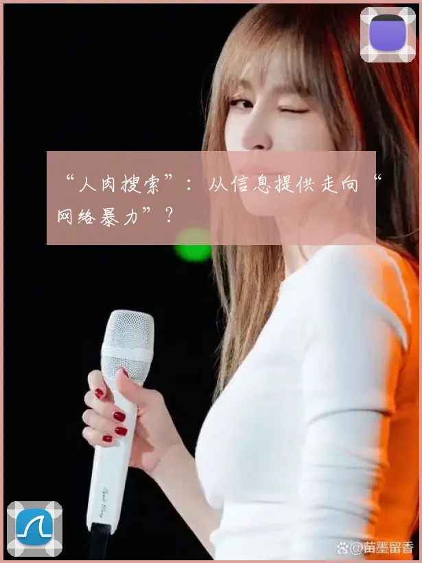 “人肉搜索”:从信息提供走向“网络暴力”?